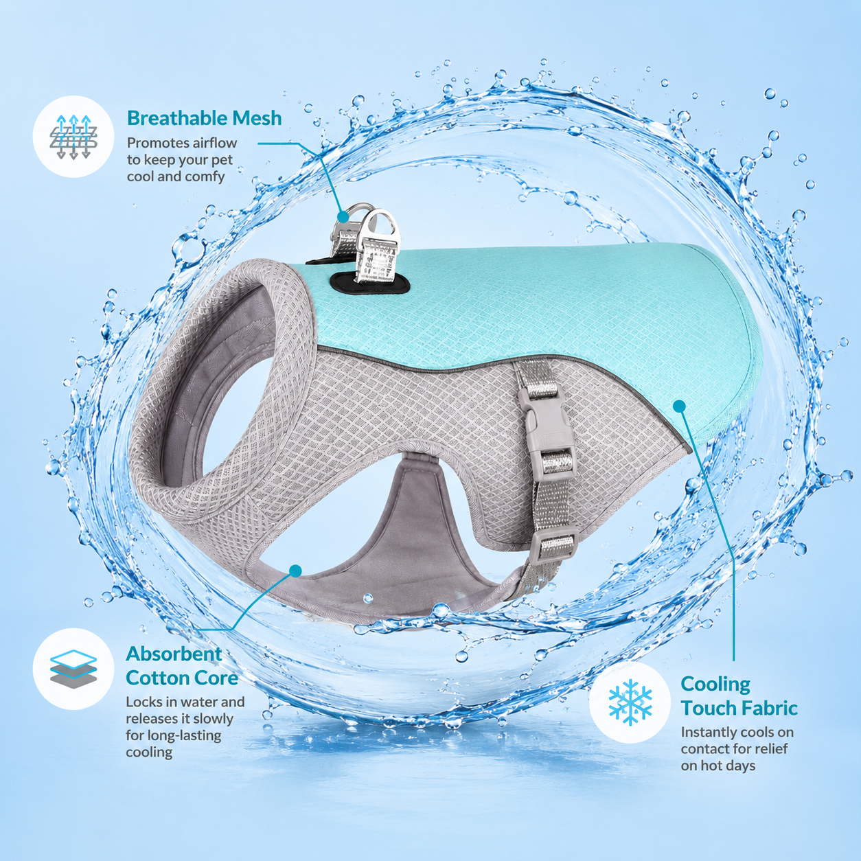 Summer Dog Cooling Vest