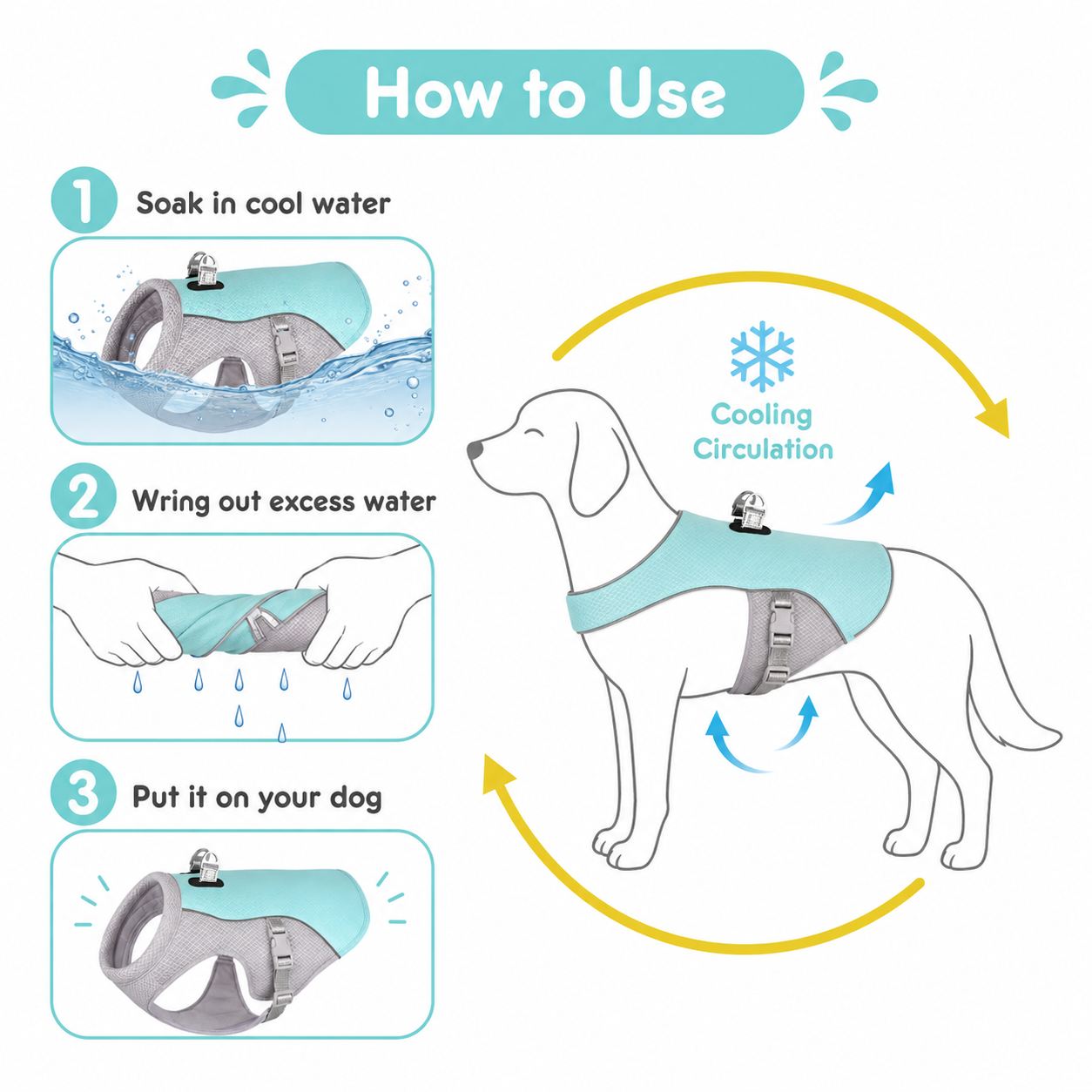 Summer Dog Cooling Vest