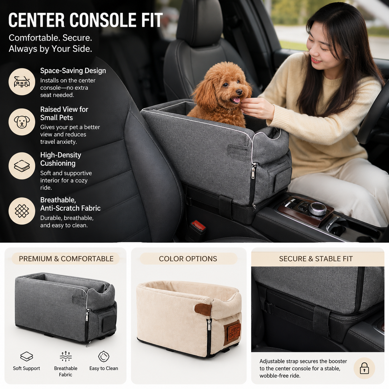 Pet Car Armrest Seat