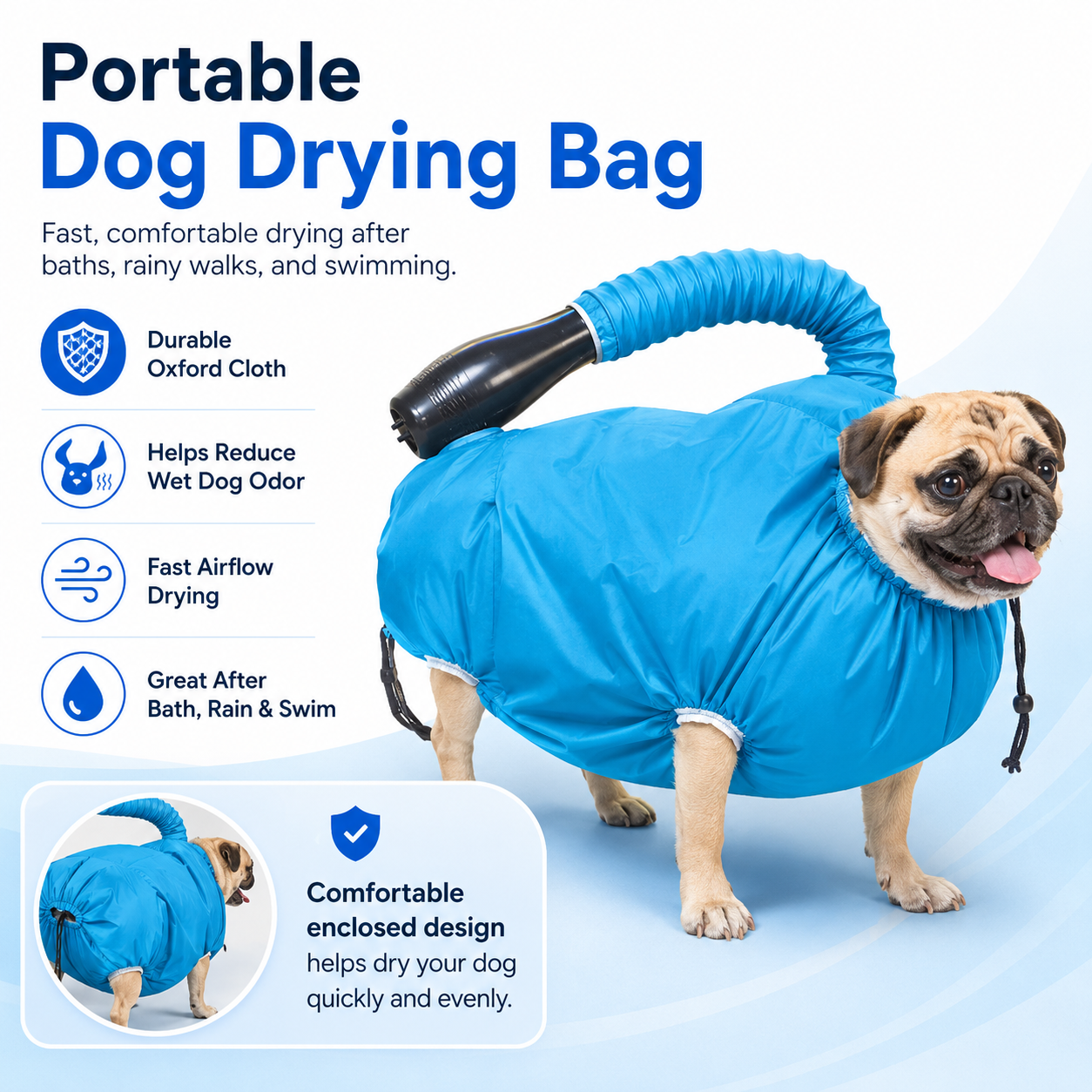 Portable Dog Drying Bag