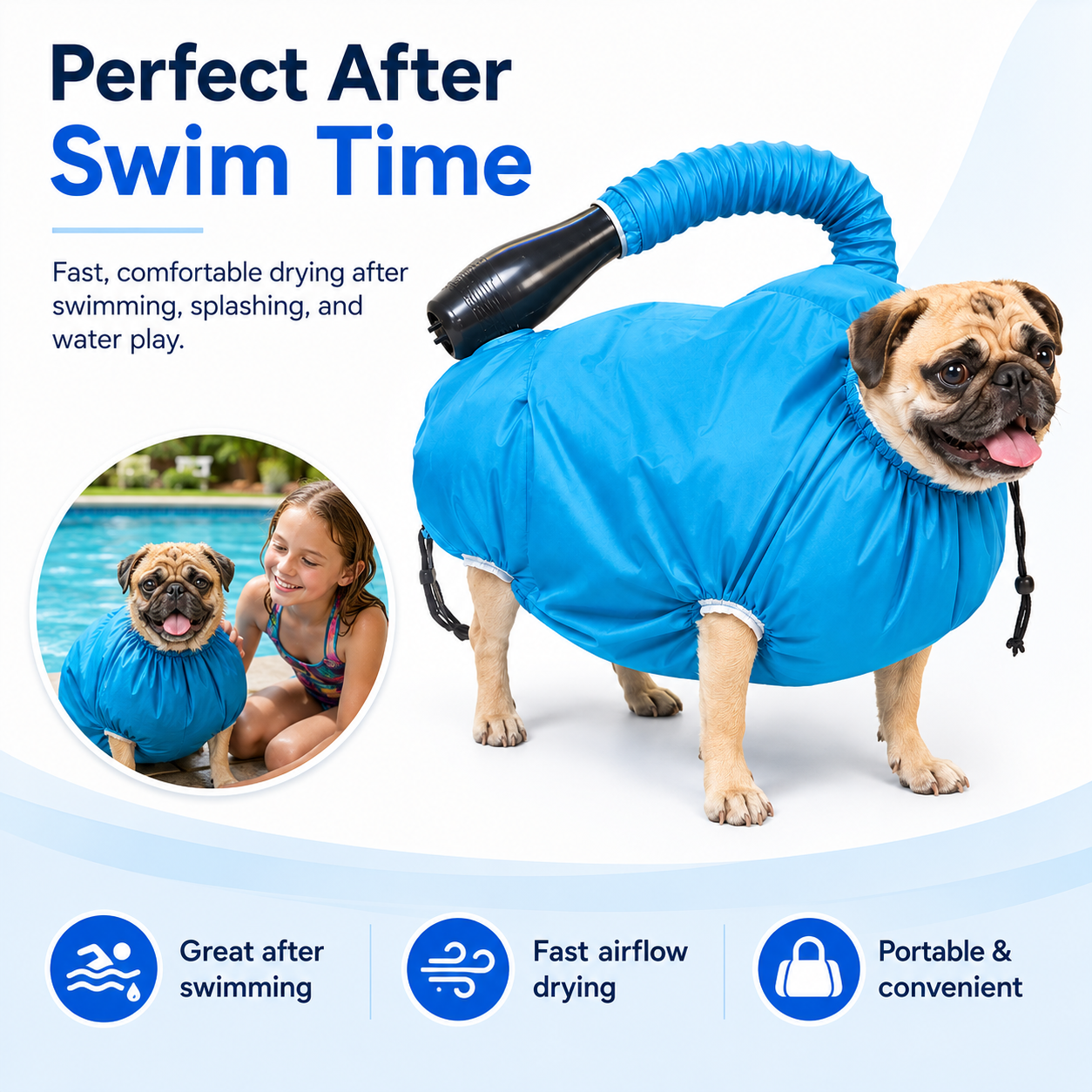 Portable Dog Drying Bag