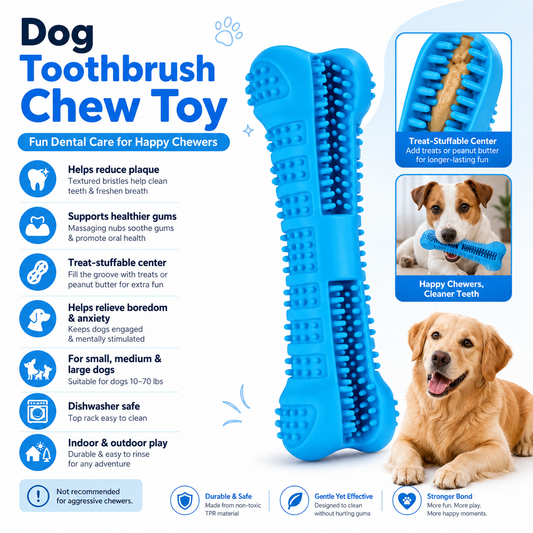 Soft Rubber Dog Toothbrush